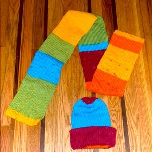 SOLD NWT Handmade Hat and Scarf Set